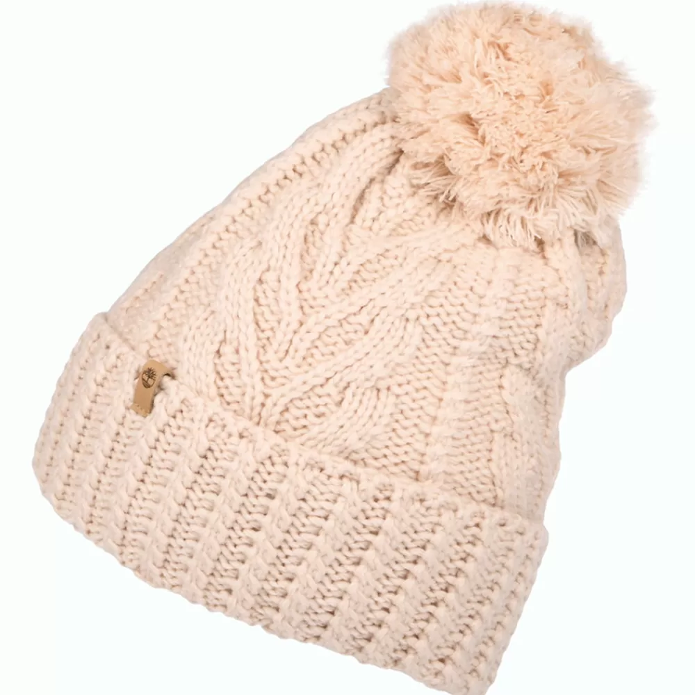 Bonnets À Pompon | Bonnets^Timberland Bonnet à Pompon à Torsades Premium rose