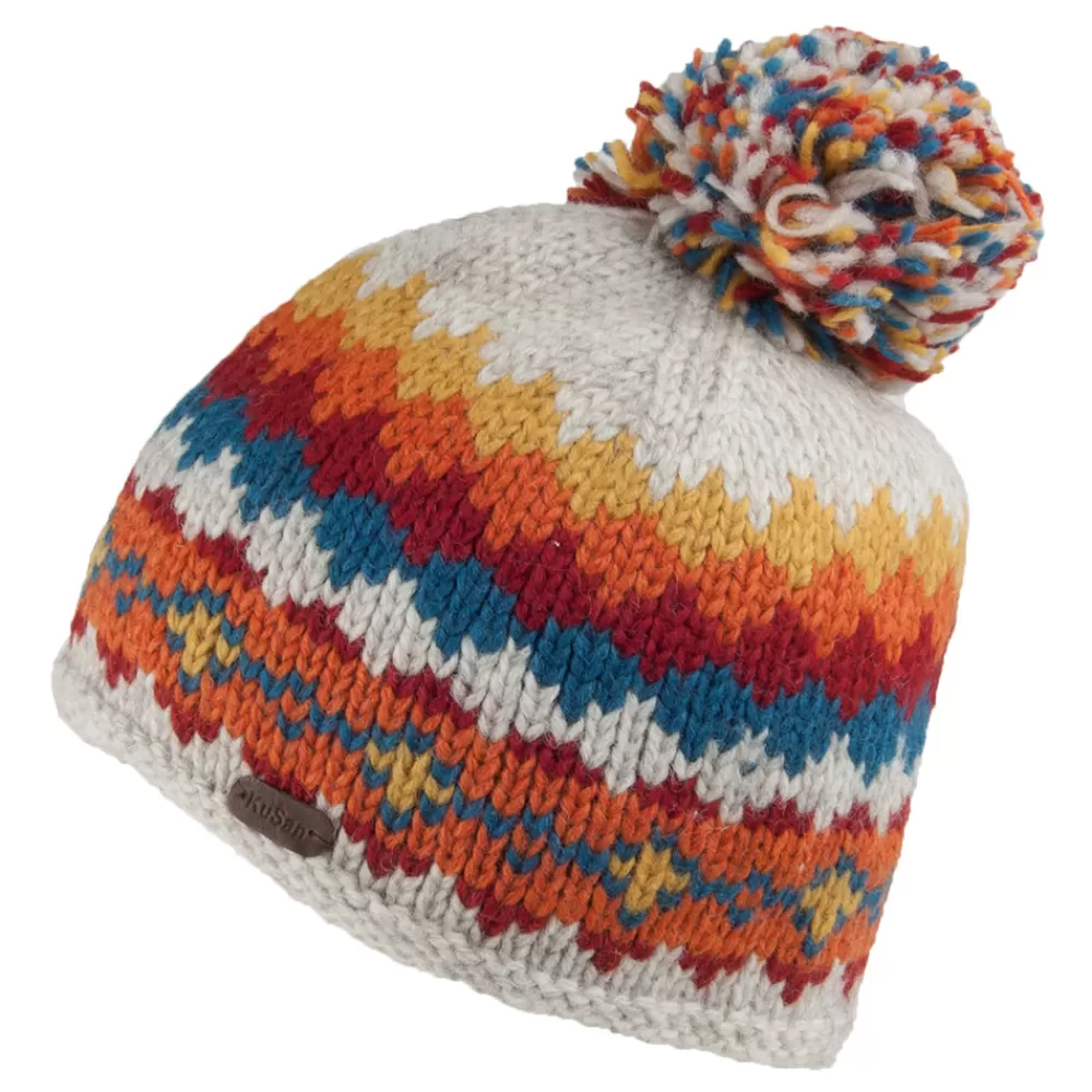 Chapeaux Hiver | Bonnets^Kusan Bonnet à Pompon Court multicolore