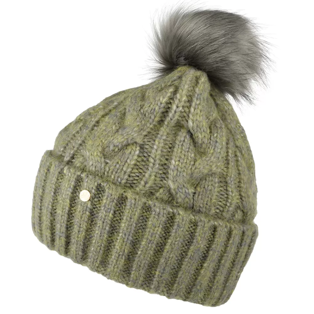 Chapeaux Hiver | Bonnets À Pompon^Failsworth Bonnet à Pompon en Fausse Fourrure Amelia sauge