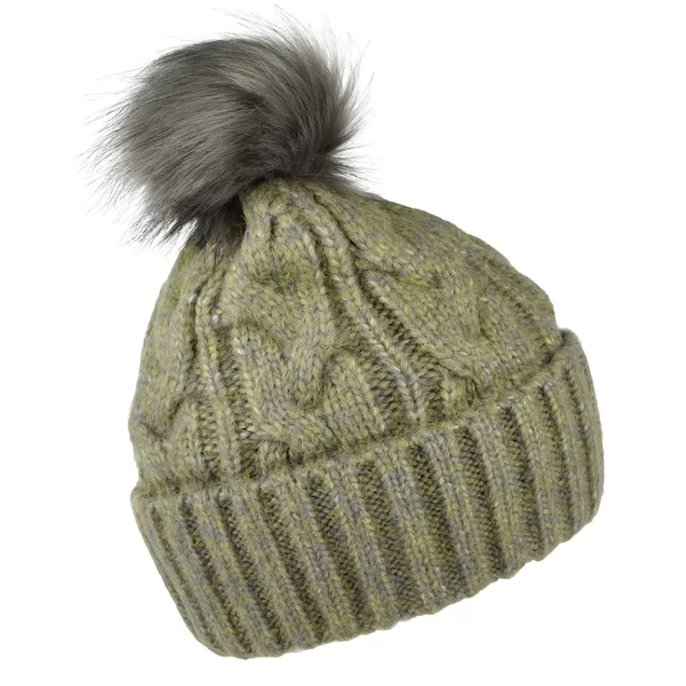 Chapeaux Hiver | Bonnets À Pompon^Failsworth Bonnet à Pompon en Fausse Fourrure Amelia sauge