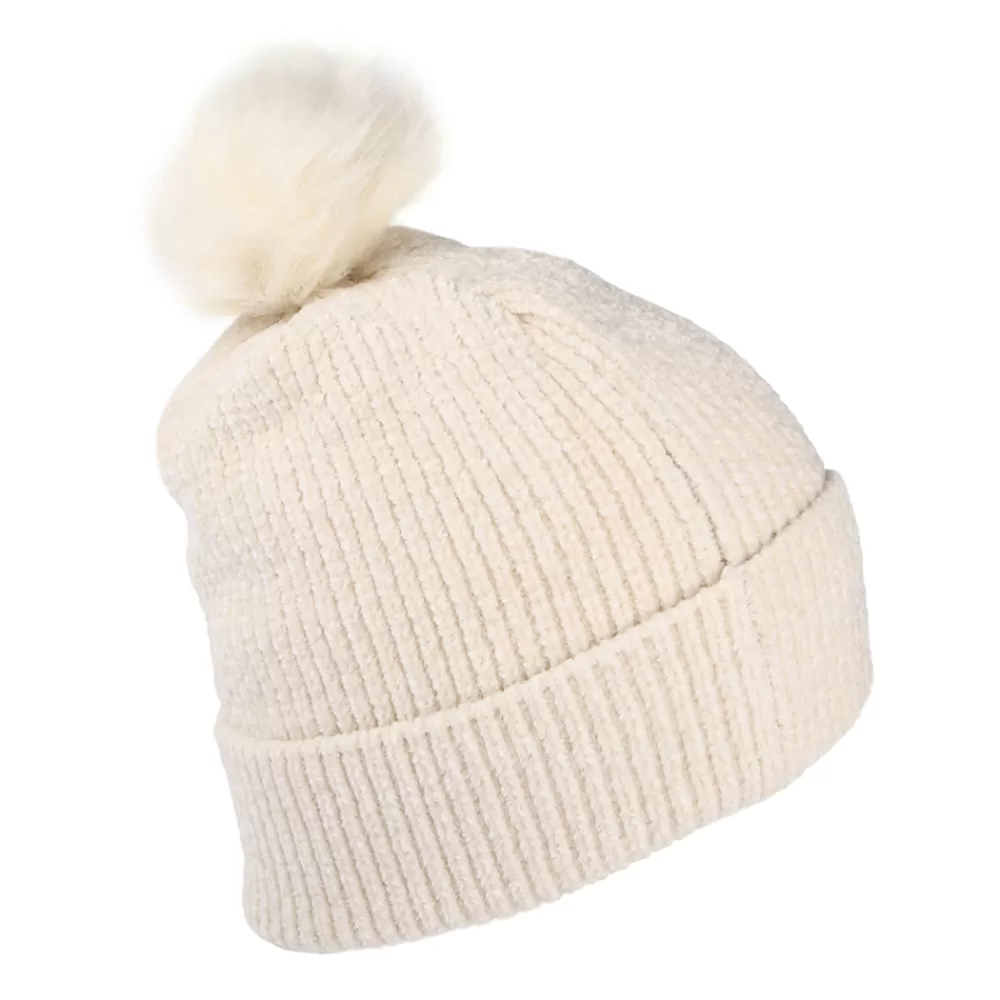 Chapeaux Hiver | Bonnets À Pompon^New Era Bonnet à Pompon Femme MLB Chenille Bobble L.A. Dodgers crème