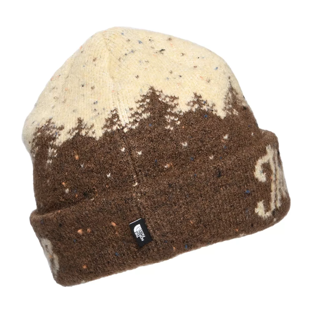 Bonnets | Chapeaux Hiver^The North Face Bonnet à Revers Cabin Mountainscape marron-sable