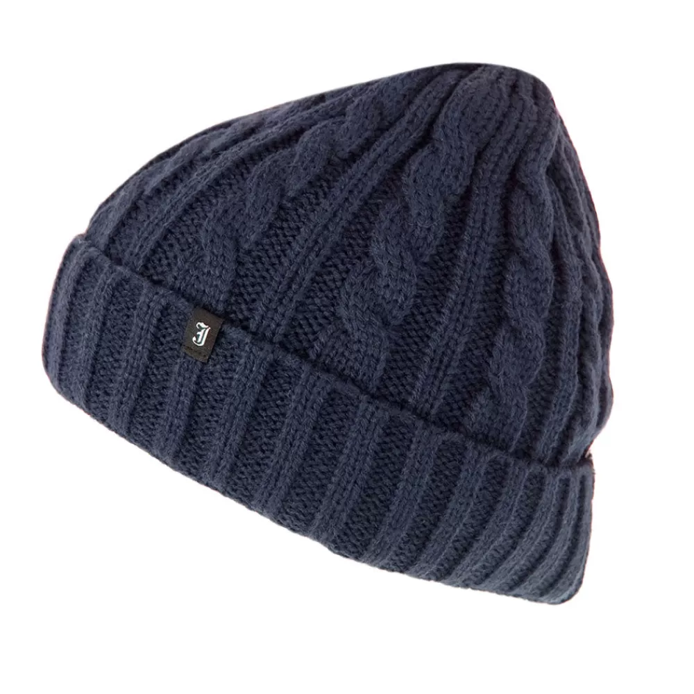 Bonnets | Chapeaux Hiver^Jaxon & James Bonnet à Torsades bleu marine JAXON & JAMES