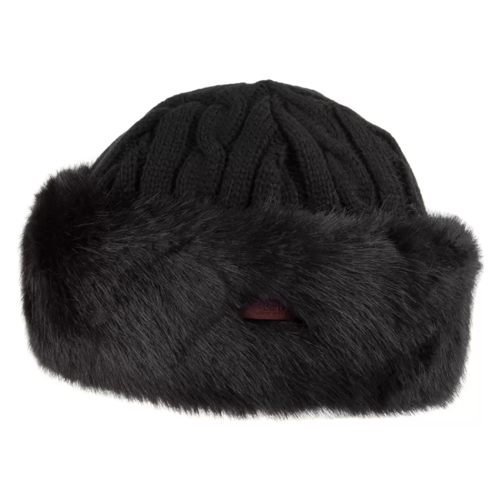 Fausse Fourrure | Chapeaux Hiver^Barts Bonnet à Torsades et Fausse Fourrure noir