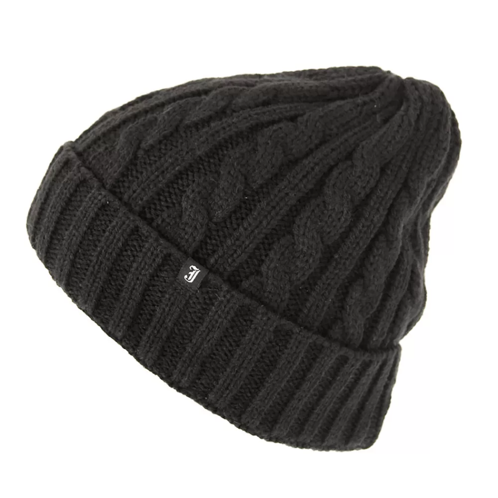 Bonnets | Chapeaux Hiver^Jaxon & James Bonnet à Torsades noir JAXON & JAMES