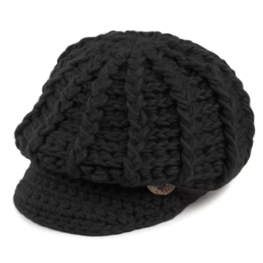 Chapeaux Hiver | Bonnets^Scala Bonnet à Visière en Crochet Letizia noir
