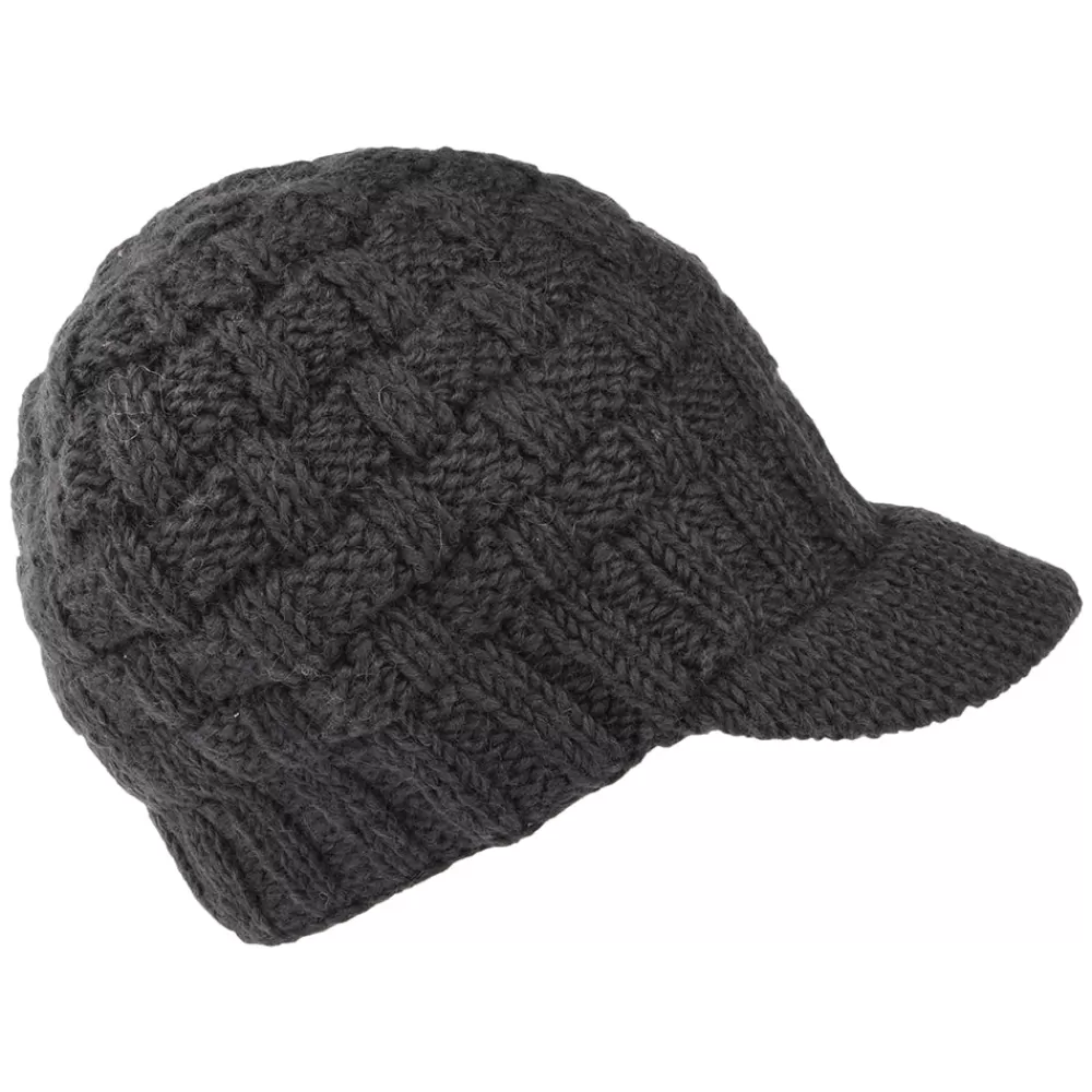 Bonnets | Chapeaux Hiver^Kusan Bonnet à Visière Maille Nattée anthracite