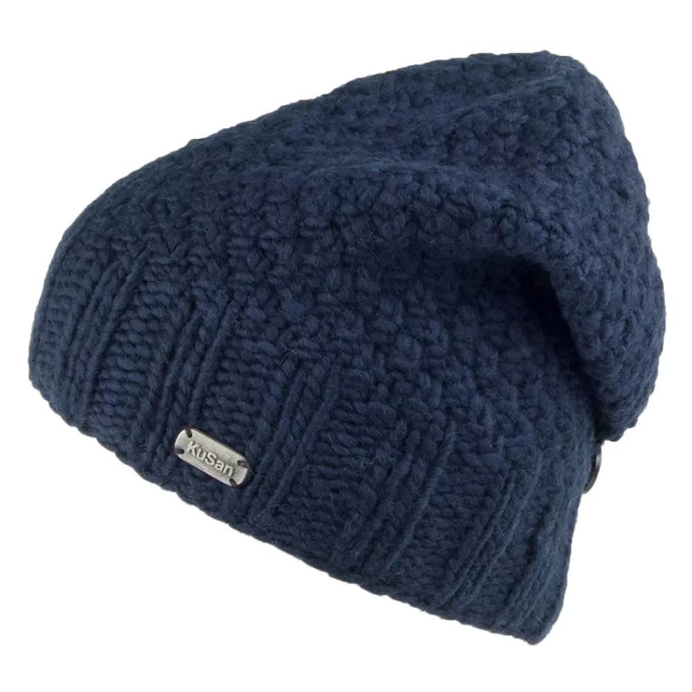 Chapeaux Hiver | Bonnets^Kusan Bonnet Boutonné bleu marine