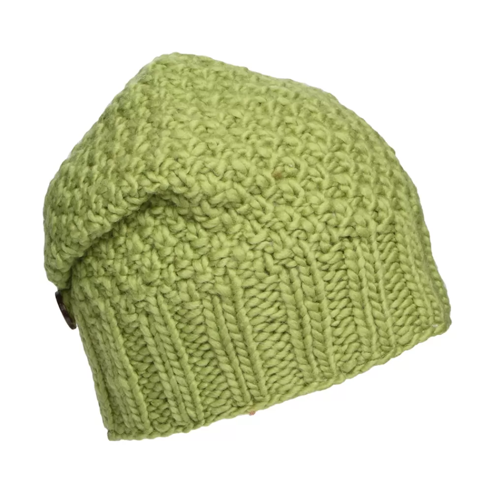 Chapeaux Hiver | Bonnets^Kusan Bonnet Boutonné citron vert