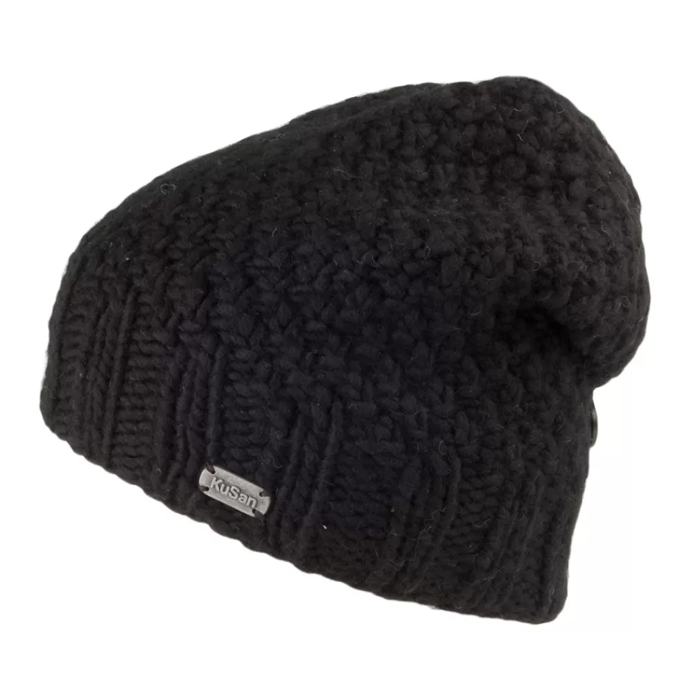 Chapeaux Hiver | Bonnets^Kusan Bonnet Boutonné noir
