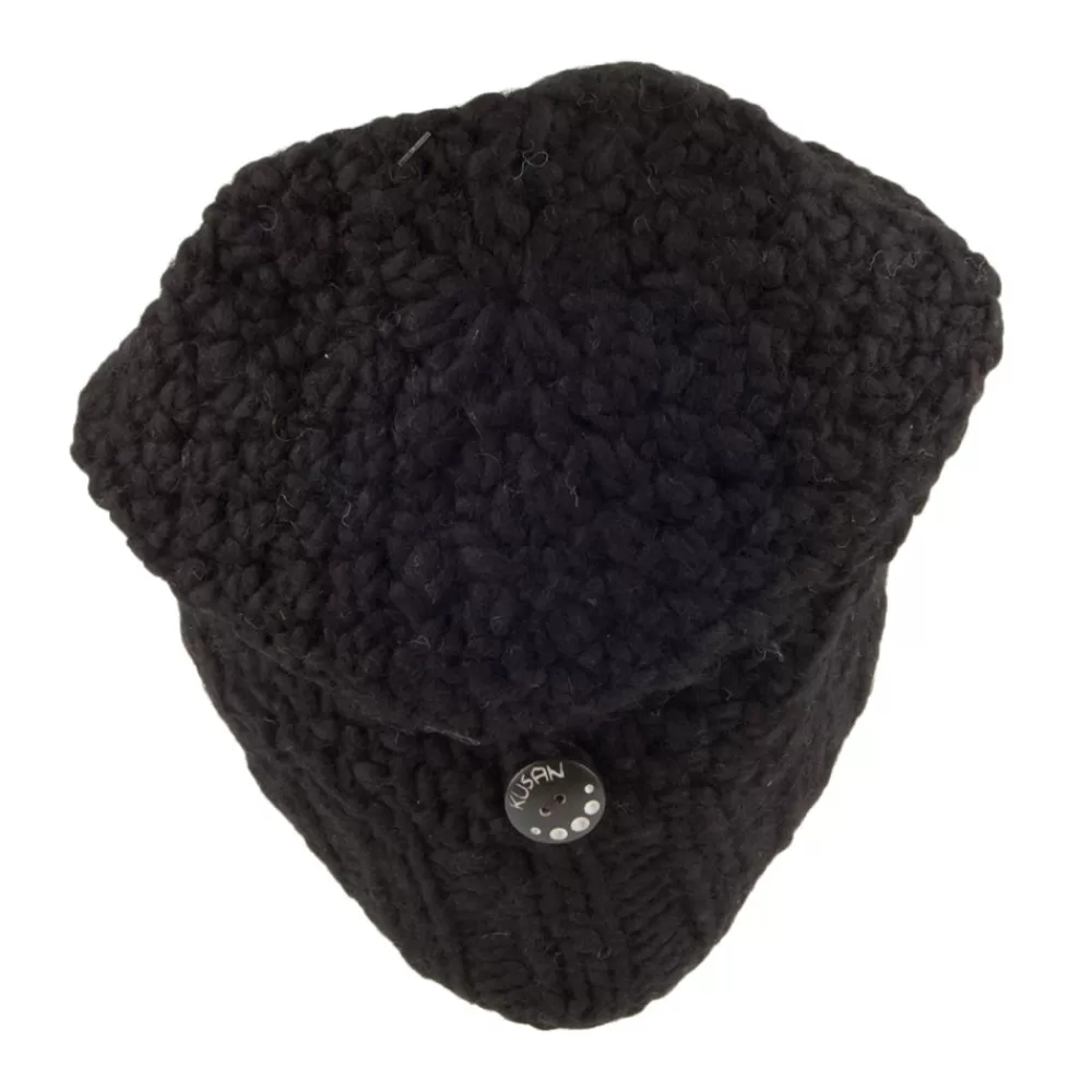 Chapeaux Hiver | Bonnets^Kusan Bonnet Boutonné noir