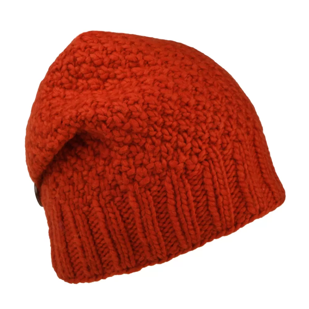 Chapeaux Hiver | Bonnets^Kusan Bonnet Boutonné ocre