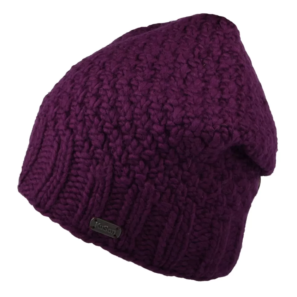 Chapeaux Hiver | Bonnets^Kusan Bonnet Boutonné violet