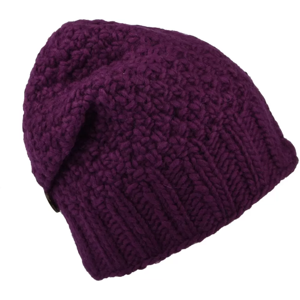 Chapeaux Hiver | Bonnets^Kusan Bonnet Boutonné violet