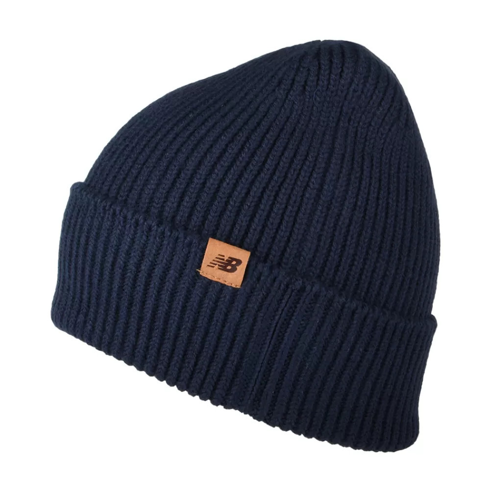 Bonnets | Chapeaux Hiver^New Balance Bonnet Côtelé à Revers bleu marine