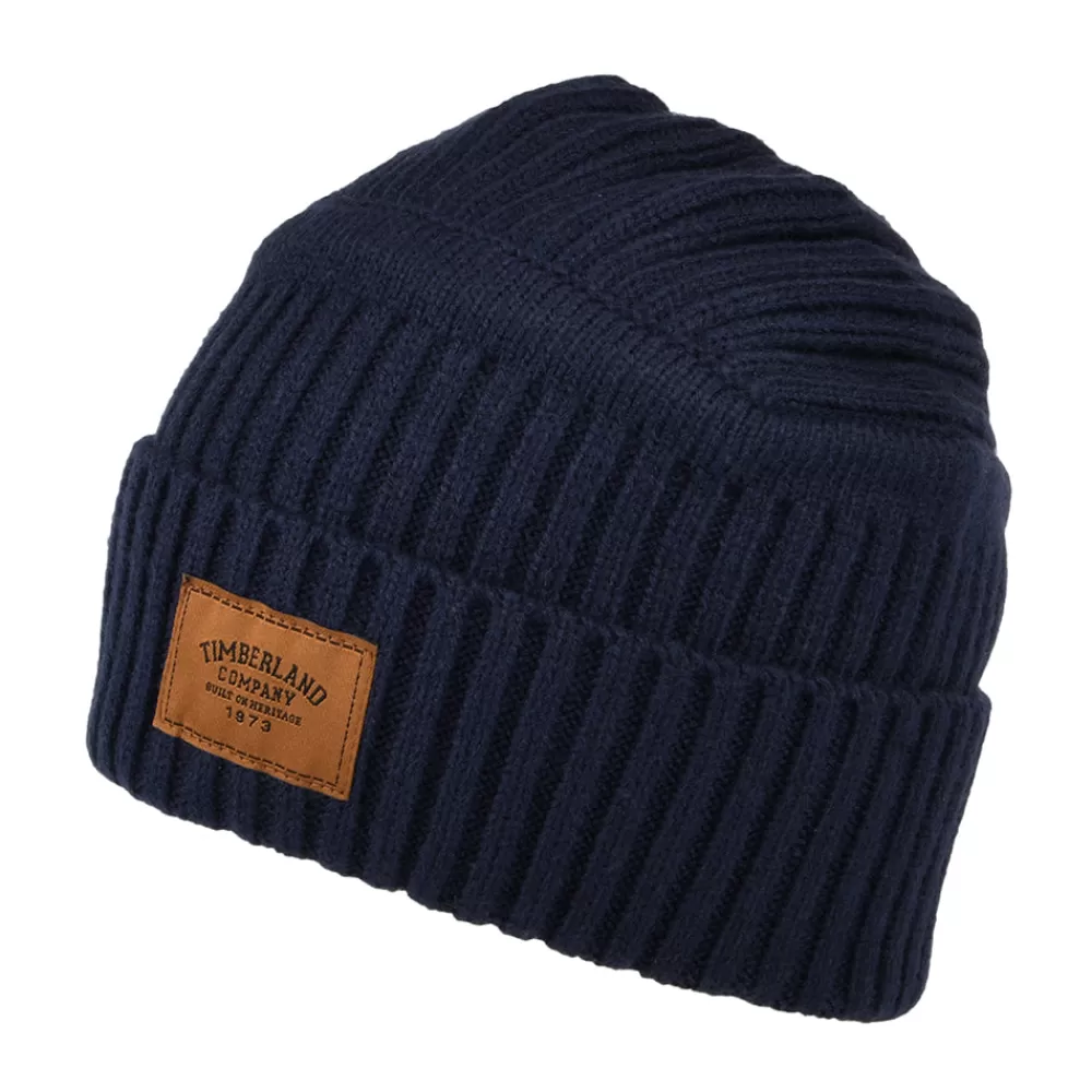 Bonnets | Chapeaux Hiver^Timberland Bonnet Côtelé Gulf Beach bleu marine