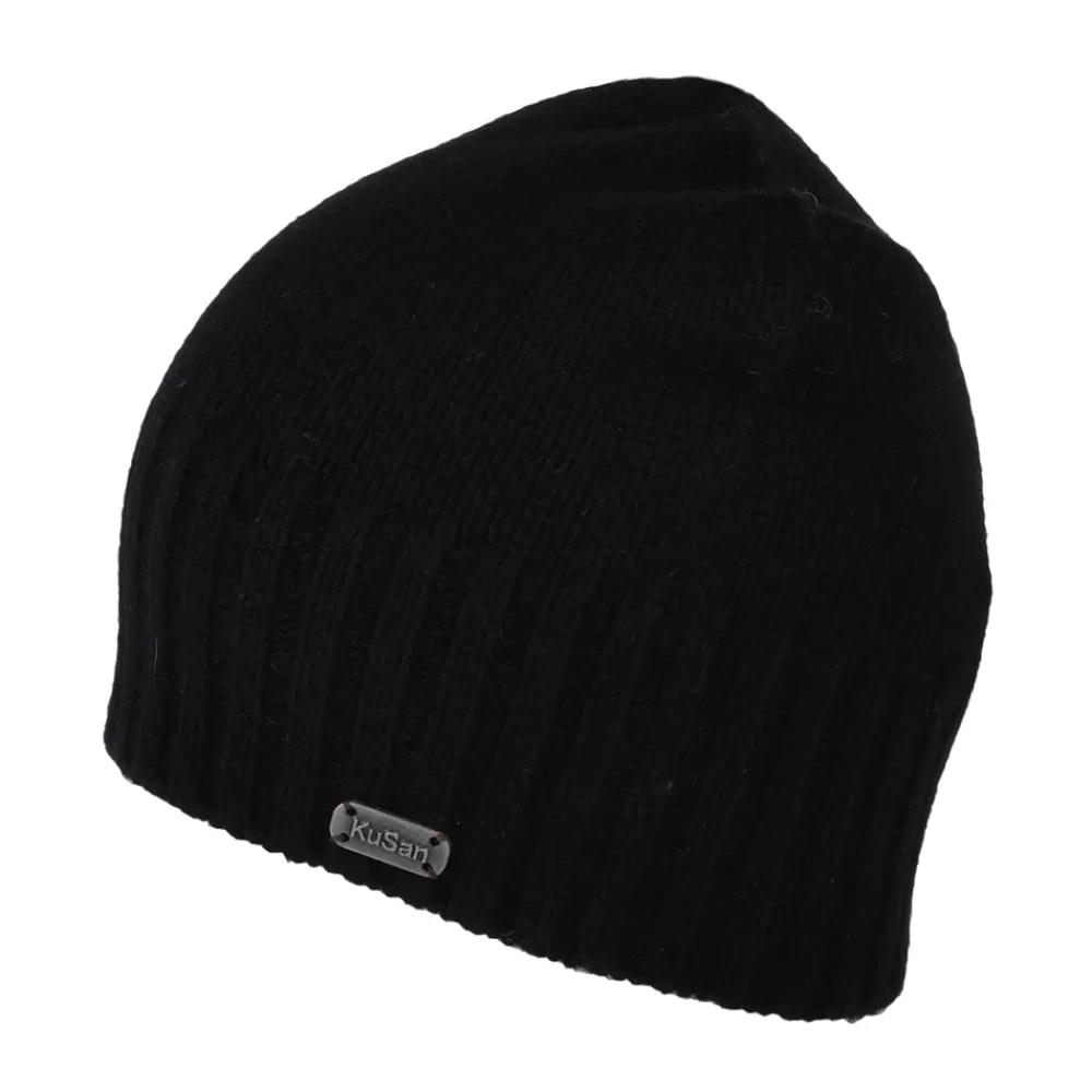 Bonnets | Chapeaux Hiver^Kusan Bonnet en Laine et Cachemire noir