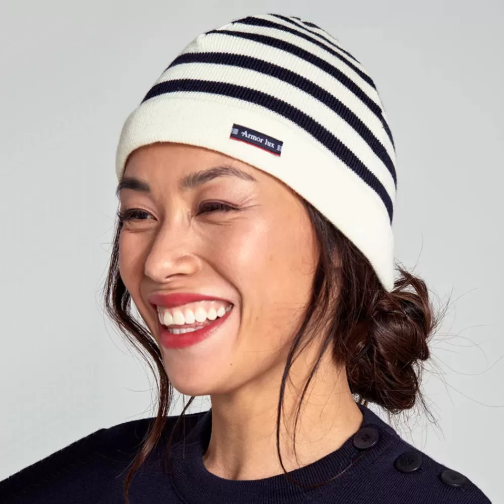 Bonnets | Chapeaux Hiver^Armor Lux Bonnet en Pure Laine à Rayures Lannion naturel
