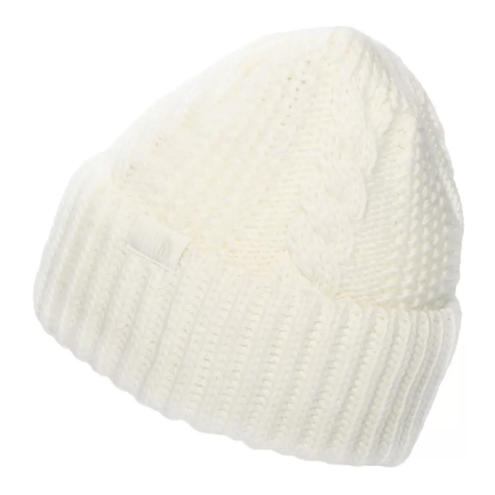 Chapeaux Hiver | Bonnets^The North Face Bonnet Femme à Revers et à Torsades Oh Mega blanc cassé