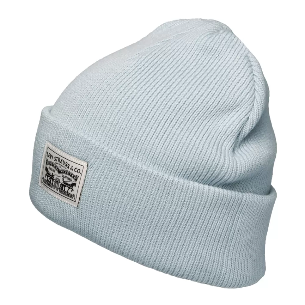 Chapeaux Hiver | Bonnets^Levi's Bonnet Femme en Coton Backpatch bleu clair LEVI'S