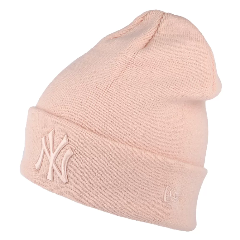 Chapeaux Hiver | Bonnets^New Era Bonnet Femme MLB League Essential New York Yankees rose blush