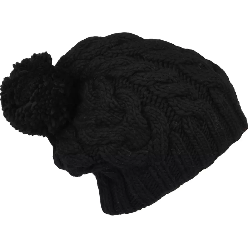 Bonnets À Pompon | Bonnets^Kusan Bonnet Long à Pompon noir