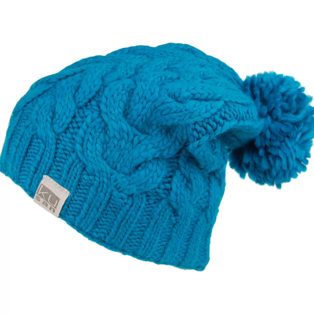 Bonnets À Pompon | Bonnets^Kusan Bonnet Long à Pompon turquoise