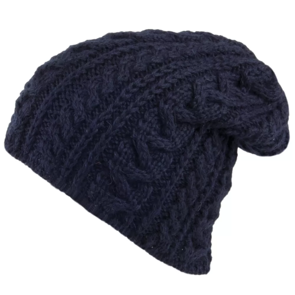 Bonnets | Chapeaux Hiver^Highland 2000 Bonnet Long en Laine Anglaise bleu marine