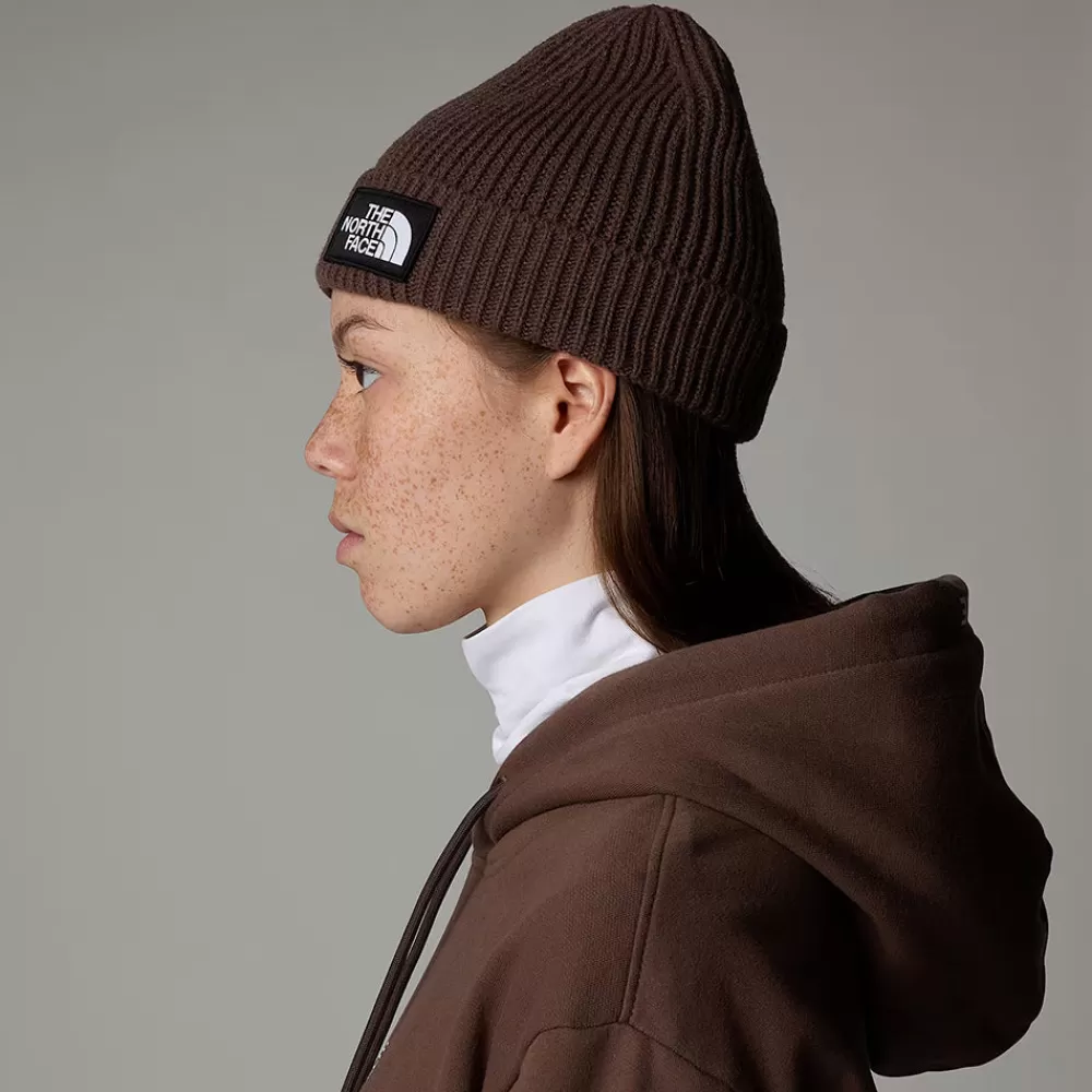 Bonnets | Chapeaux Hiver^The North Face Bonnet Marin à Revers TNF Logo Box marron fumé