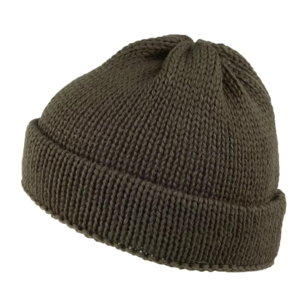 Bonnets | Chapeaux Hiver^Highland 2000 Bonnet Marin Court en Laine Anglaise olive