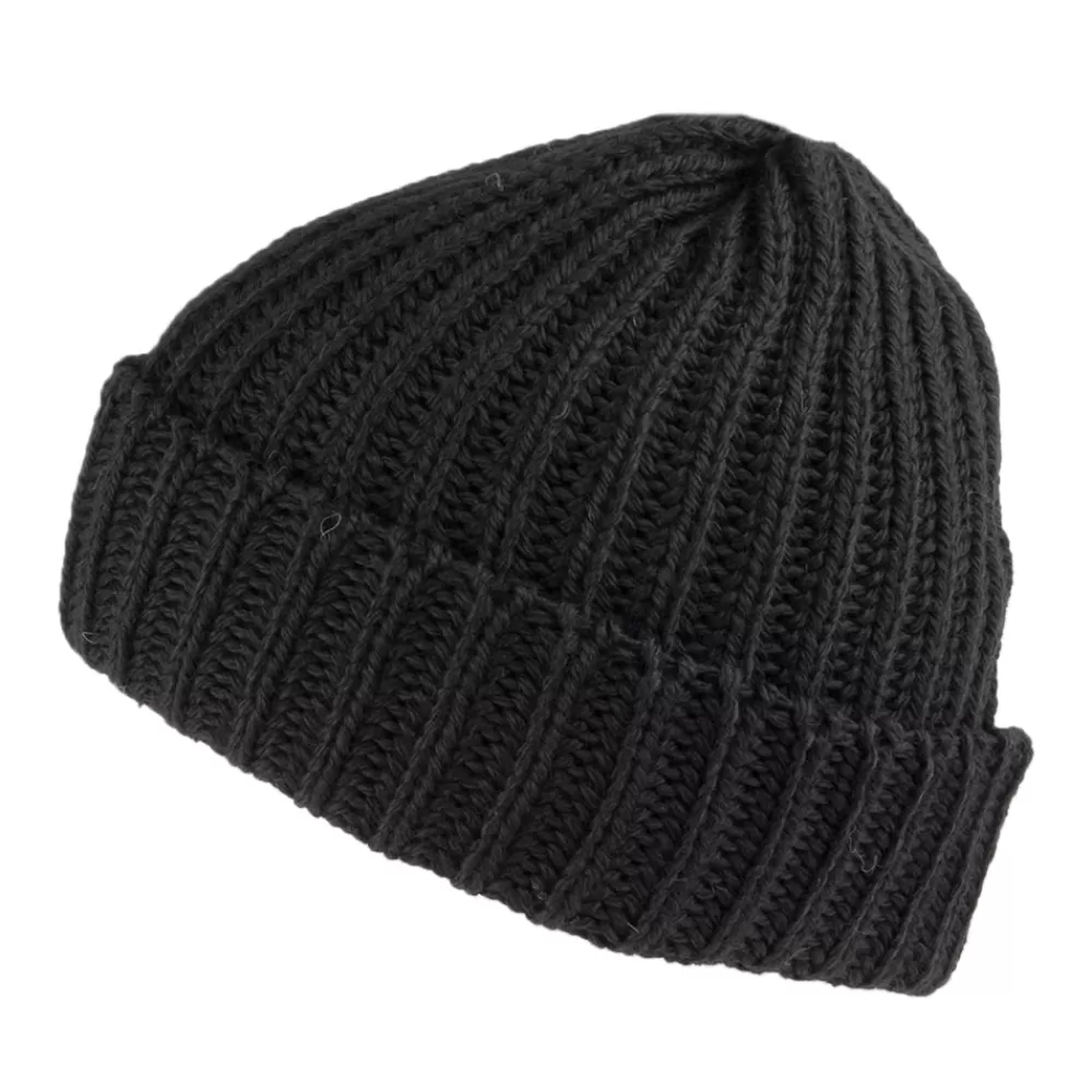 Bonnets | Chapeaux Hiver^Highland 2000 Bonnet Marin Court en Laine Mérinos noir