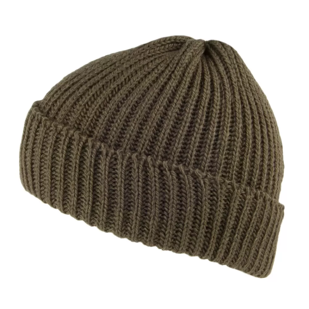 Bonnets | Chapeaux Hiver^Highland 2000 Bonnet Marin Court en Laine Mérinos olive
