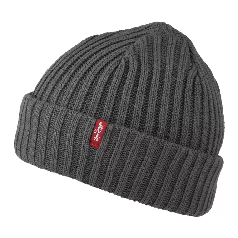 Bonnets | Chapeaux Hiver^Levi's Bonnet Marin Côtelé gris foncé LEVI'S