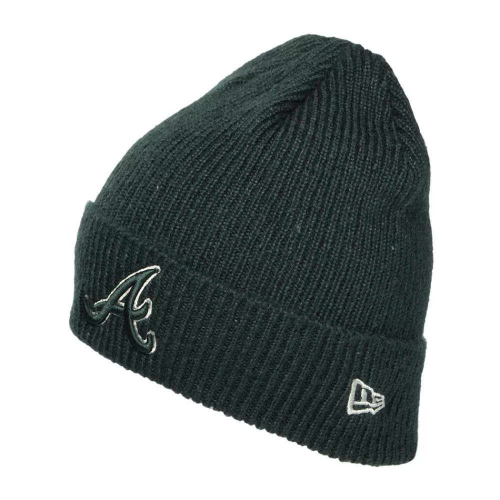 Chapeaux Hiver | Bonnets^New Era Bonnet MLB World Series Patch à Revers Atlanta Braves vert foncé