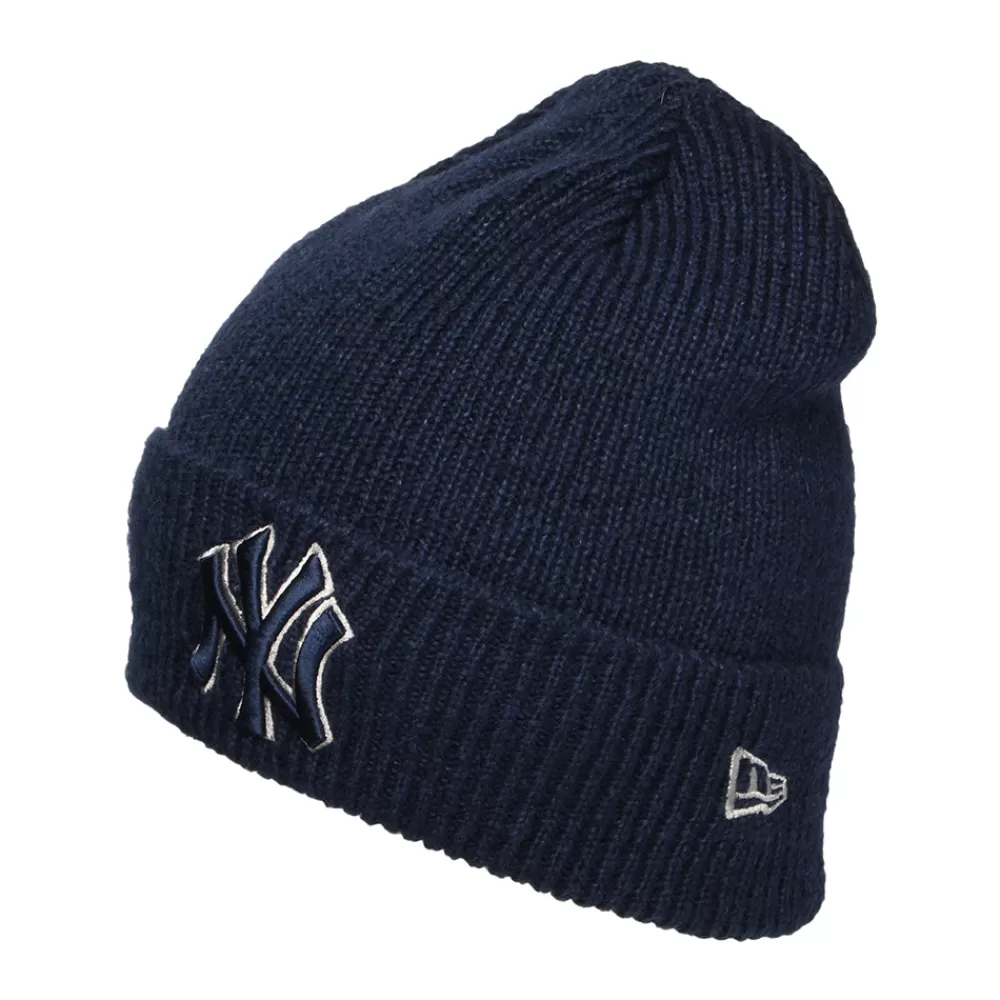 Chapeaux Hiver | Bonnets^New Era Bonnet MLB World Series Patch à Revers New York Yankees bleu marine