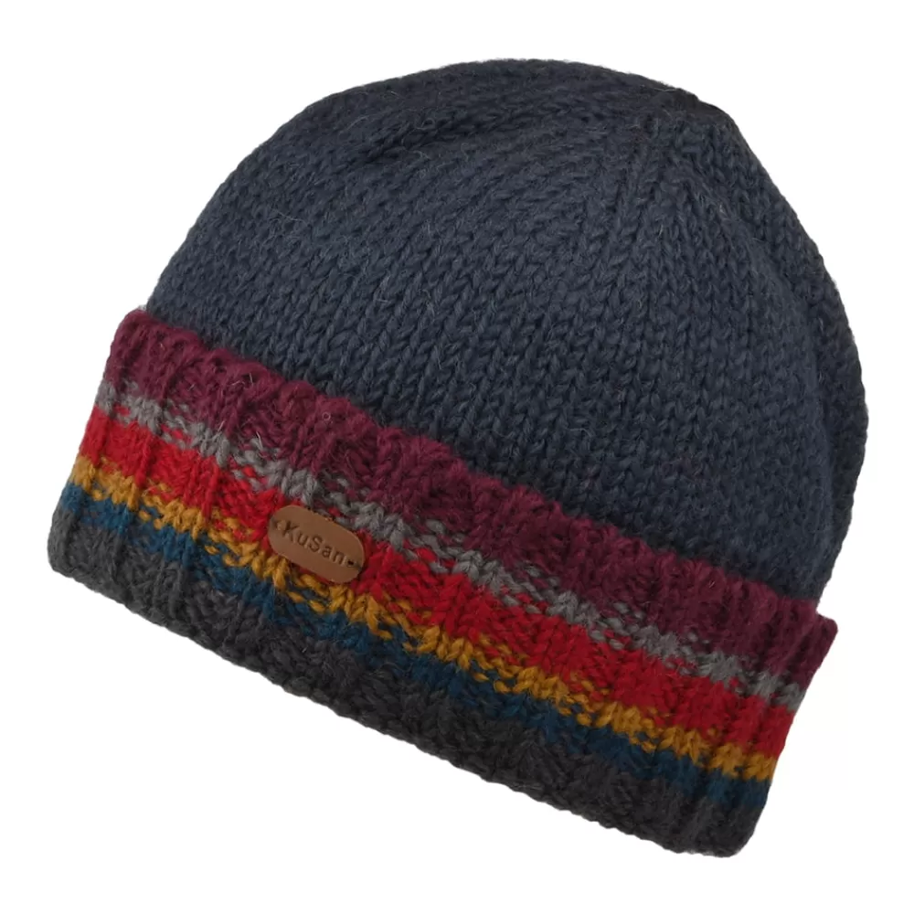 Bonnets | Chapeaux Hiver^Kusan Bonnet Tricot à Revers bleu marine