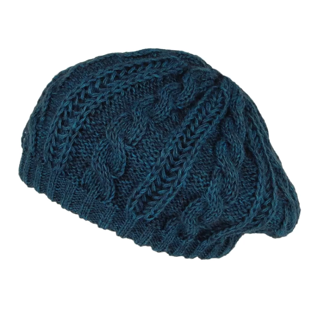 Chapeaux Hiver | Bérets^Whiteley Béret à Torsades bleu sarcelle
