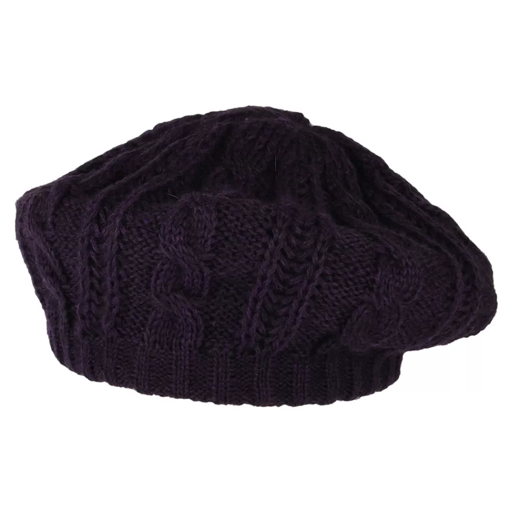 Chapeaux Hiver | Bérets^Whiteley Béret à Torsades violet