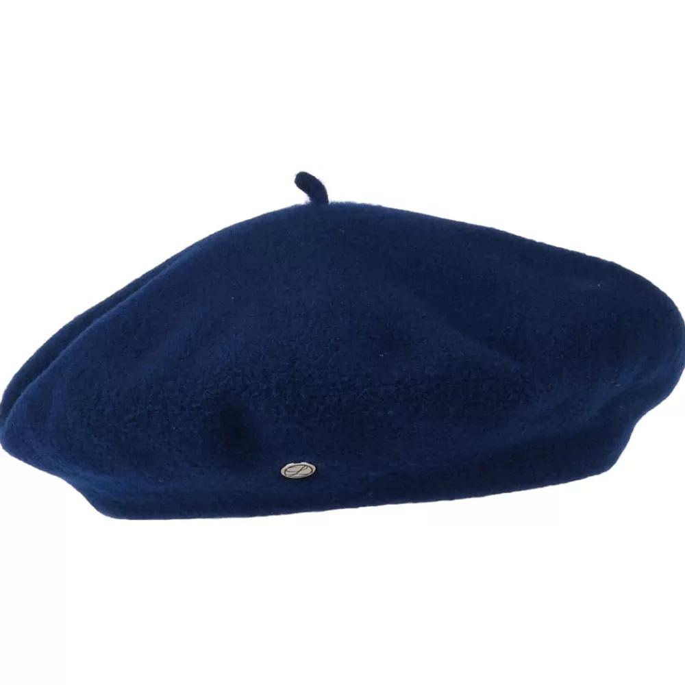 Chapeaux Hiver | Bérets^Héritage par Laulhère Béret Authentique en Laine Mérinos bleu nuit HÉRITAGE PAR LAULHÈRE