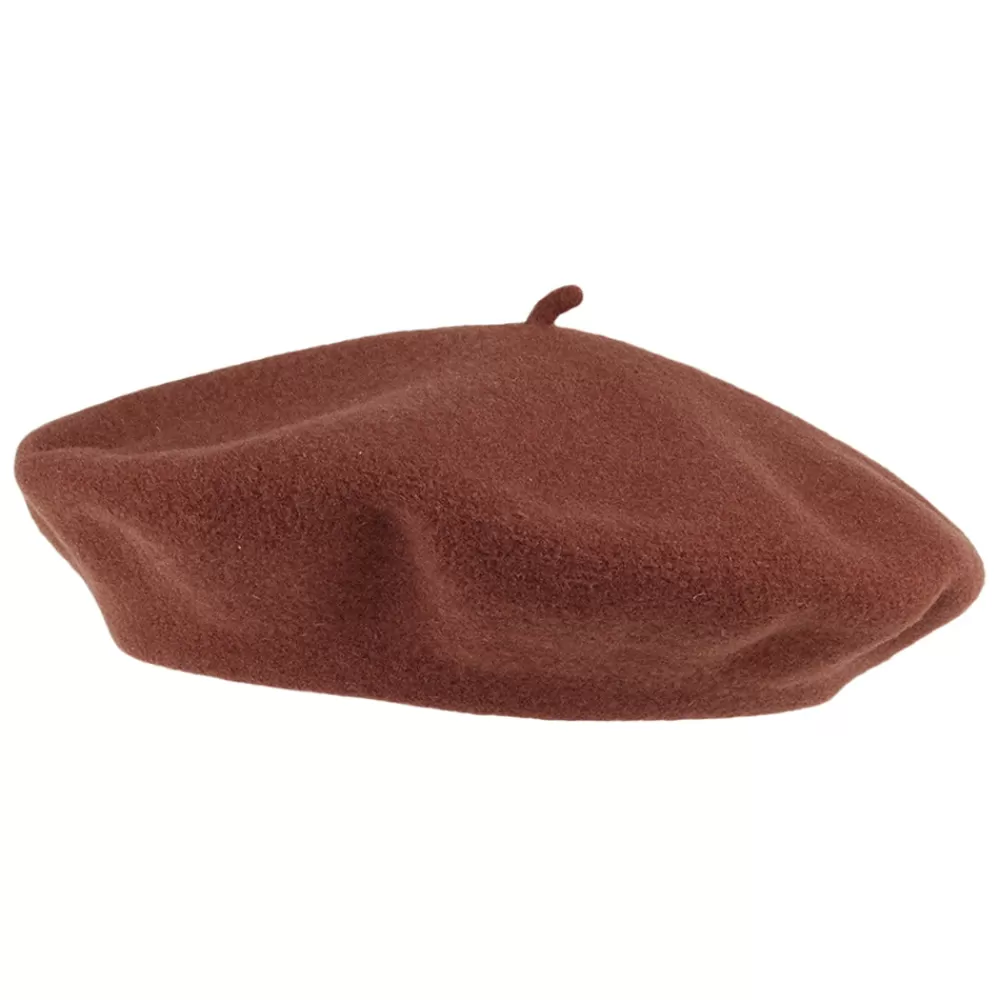 Chapeaux Hiver | Bérets^Héritage par Laulhère Béret Authentique en Laine Mérinos rouille HÉRITAGE PAR LAULHÈRE