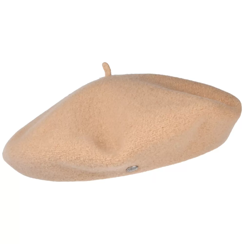 Chapeaux Hiver | Bérets^Héritage par Laulhère Béret Authentique en Laine Mérinos sable clair HÉRITAGE PAR LAULHÈRE
