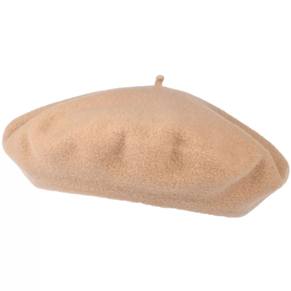 Chapeaux Hiver | Bérets^Héritage par Laulhère Béret Authentique en Laine Mérinos sable clair HÉRITAGE PAR LAULHÈRE