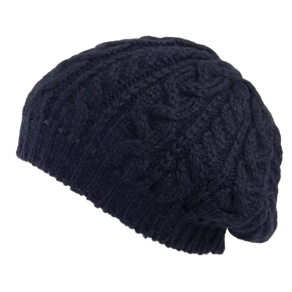 Chapeaux Hiver | Bonnets^Highland 2000 Béret en Alpaga bleu marine