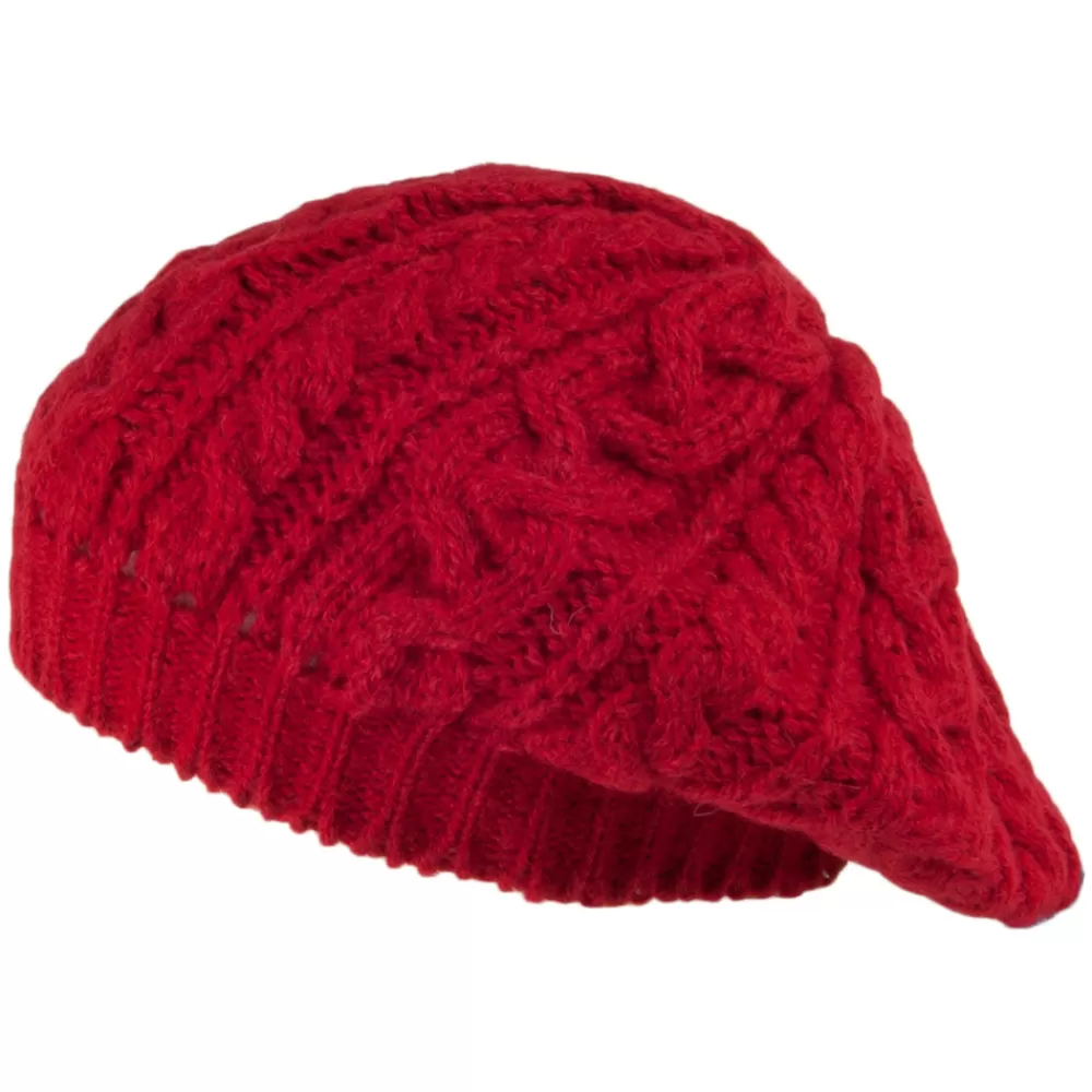 Chapeaux Hiver | Bonnets^Highland 2000 Béret en Alpaga rouge