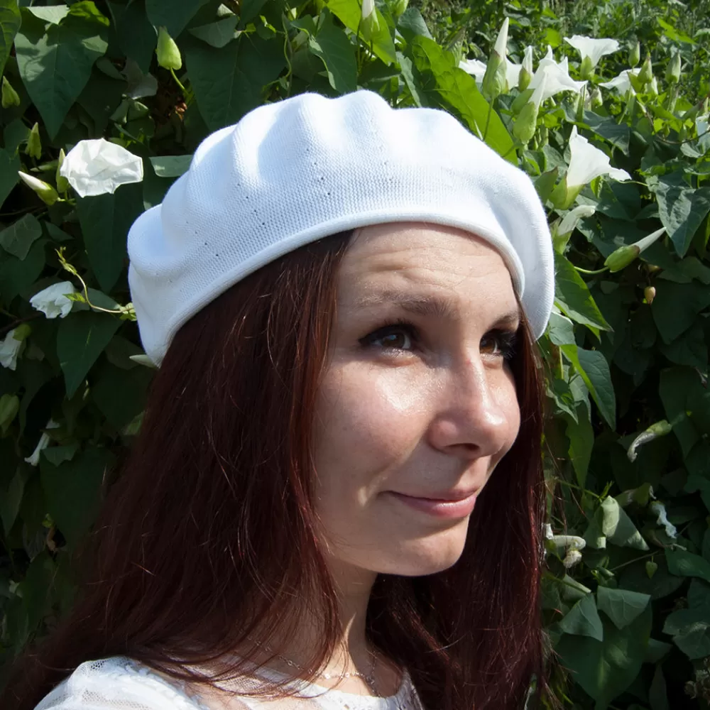 Bérets | Chapeaux Femme^Parkhurst Béret en Coton 29cm de Diamètre blanc