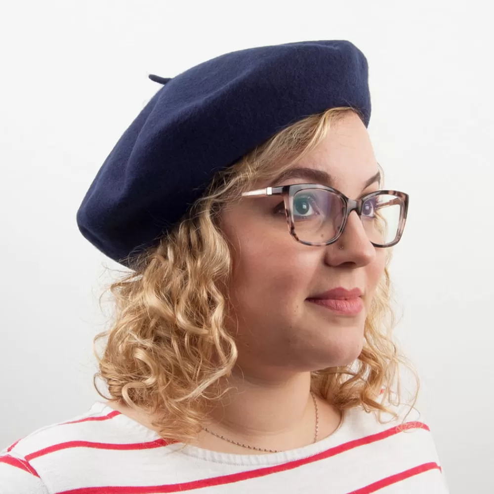 Bérets | Chapeaux Femme^Jaxon & James Béret en Laine bleu marine JAXON & JAMES