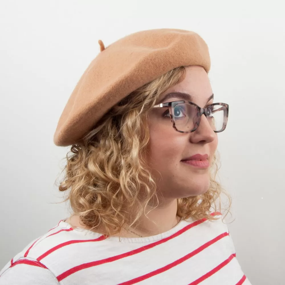 Bérets | Chapeaux Femme^Jaxon & James Béret en Laine camel JAXON & JAMES