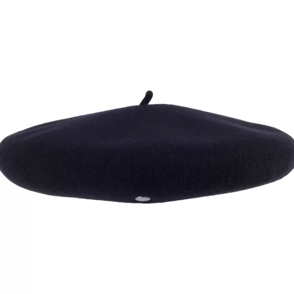 Chapeaux Hiver | Bérets^Héritage par Laulhère Béret en Laine Mérinos Campan Luxury bleu marine HÉRITAGE PAR LAULHÈRE