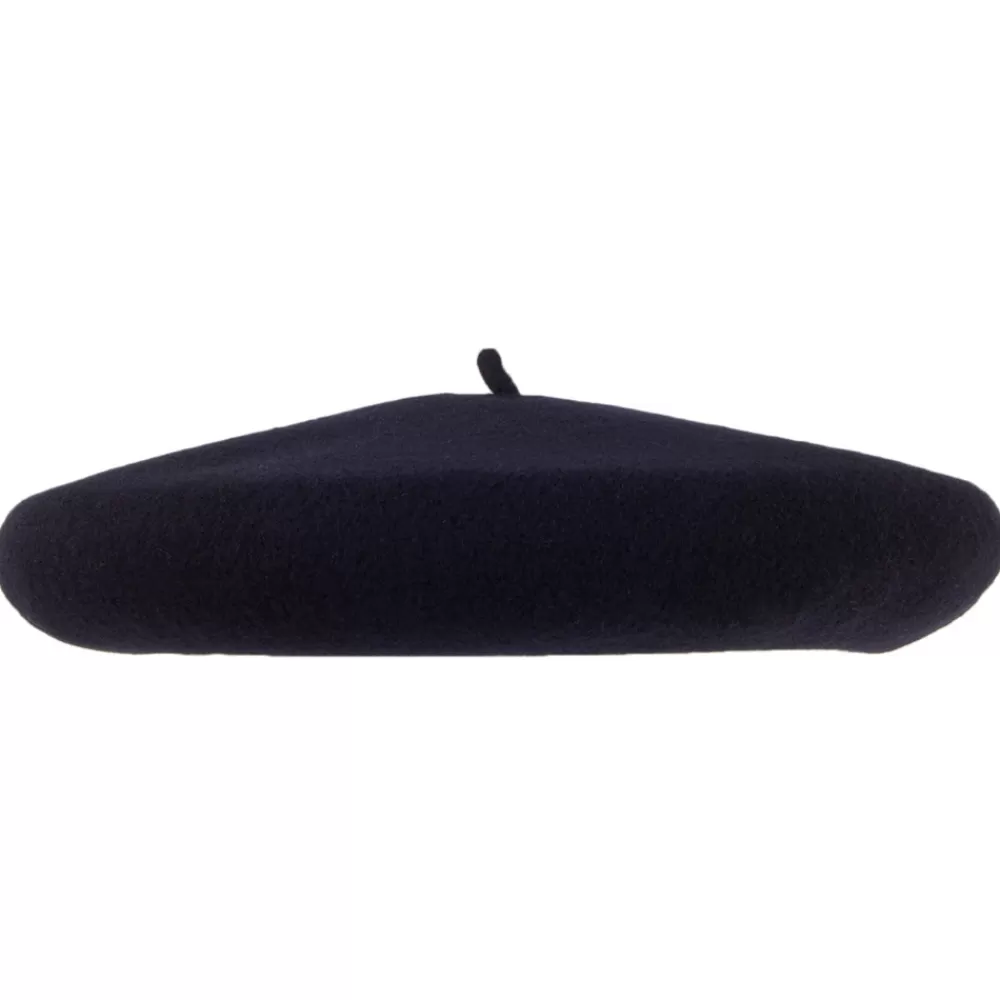 Chapeaux Hiver | Bérets^Héritage par Laulhère Béret en Laine Mérinos Campan Luxury bleu marine HÉRITAGE PAR LAULHÈRE
