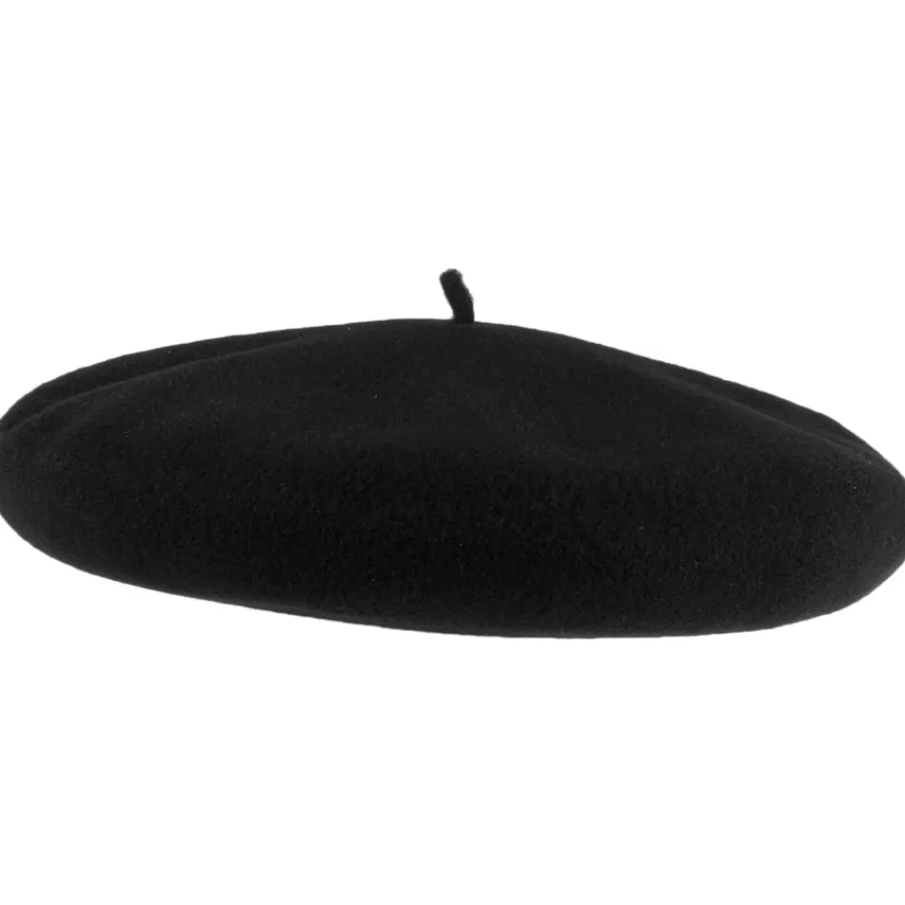 Chapeaux Hiver | Bérets^Héritage par Laulhère Béret en Laine Mérinos Campan Luxury noir HÉRITAGE PAR LAULHÈRE